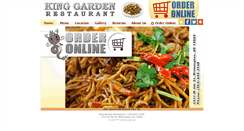 Desktop Screenshot of kinggardenrestaurant.com
