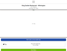 Tablet Screenshot of kinggardenrestaurant.com